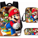 Pack Mochila Escolar de Super Mario