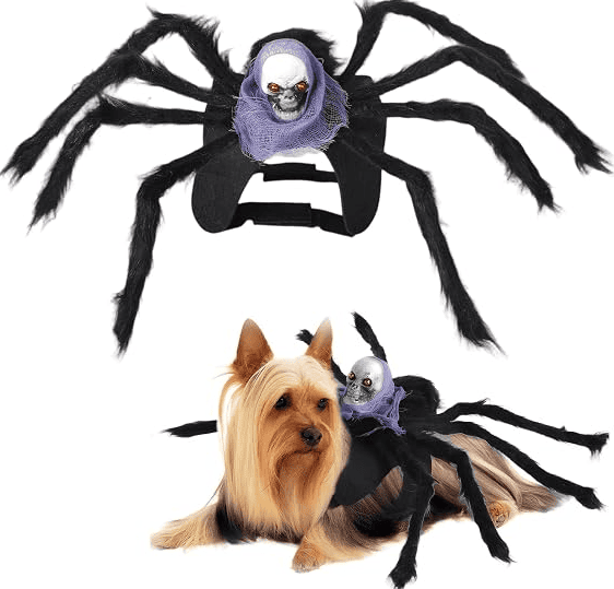Disfraz De Araña Calavera Para Perros Y Gatos (tallas M Y L)