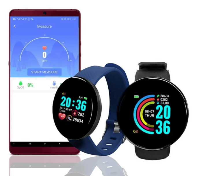 Smartwatch D18 Control Físico Monitoreo Salud