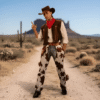 Disfraz De Vaquero (incluye Chaleco Chaparreras Y Pañuelo)